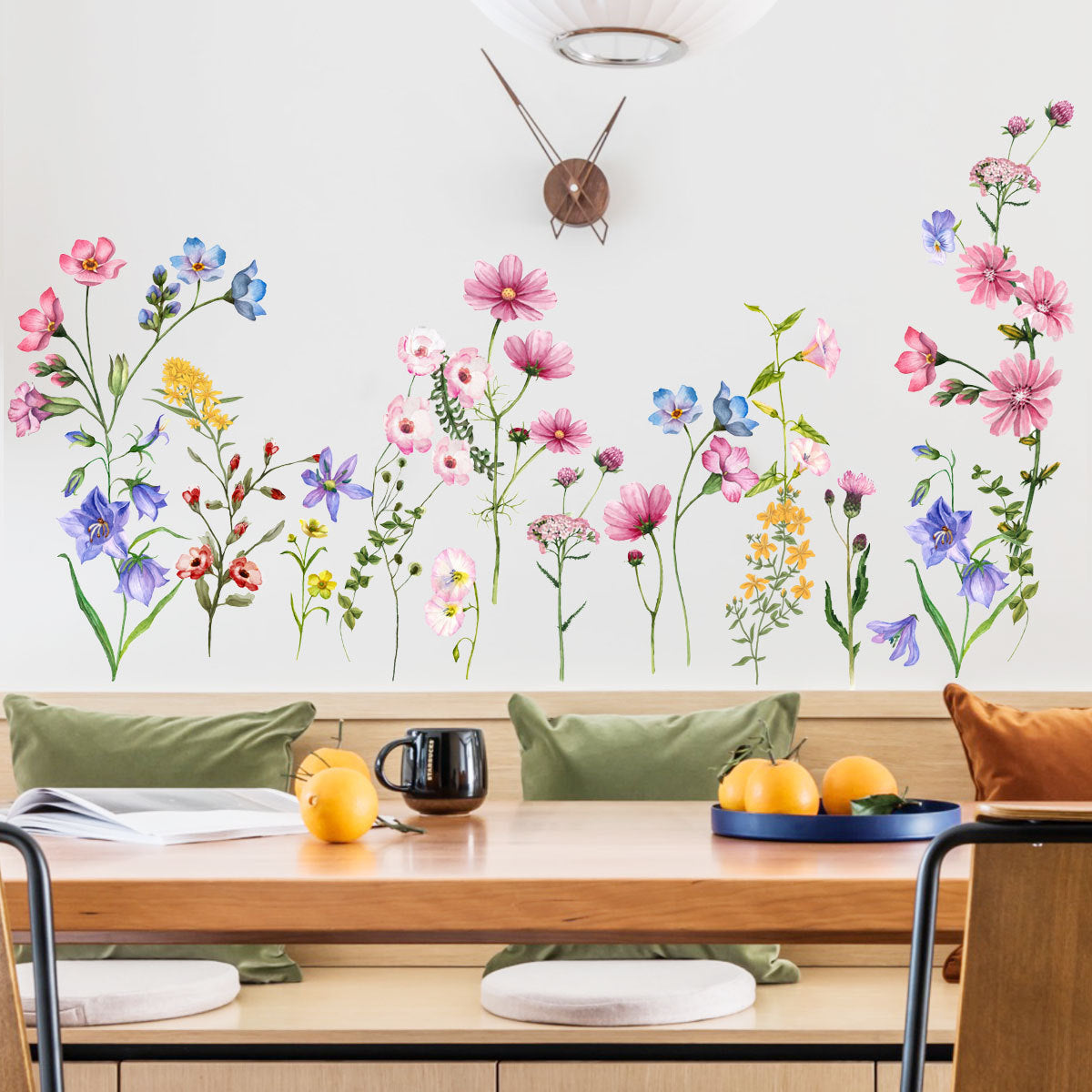 DZY187 2Pcs/Set Flower Plant Wall Decor Sticker Living Room Kindergarten Decal Wallpaper (No EN71 Certification) DZY187 2Pcs/Set Flower Plant Wall Decor Sticker Living Room Kindergarten Decal Wallpaper (No EN71 Certification)